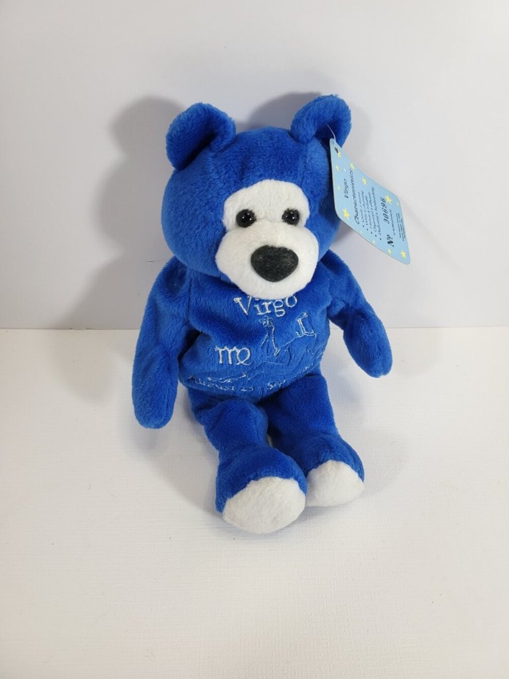 Vintage 1999 Mystical Treasures Virgo Zodiac Bear Plush - LOW SERIAL #00696 NWT
